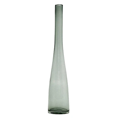 Grey Bubble Glass Bottle Vase