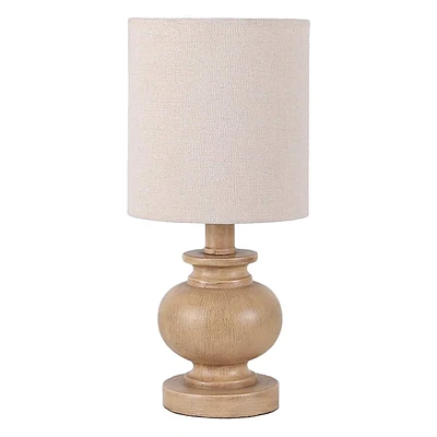 Cream Lamp with Shade, 13"