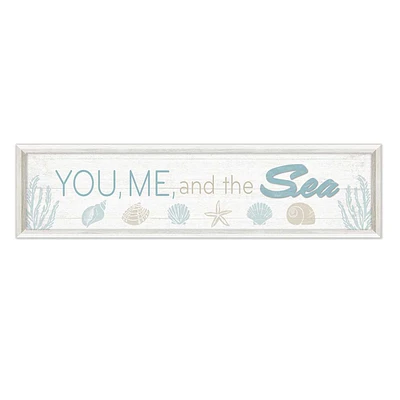 You Me & The Sea Wall Sign, 8x30