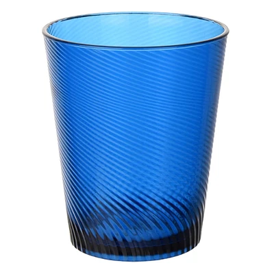 Blue Acrylic Double Old Fashioned Glass