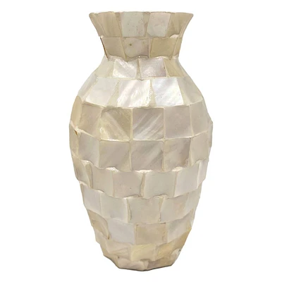 Providence White Mother of Pearl Vase