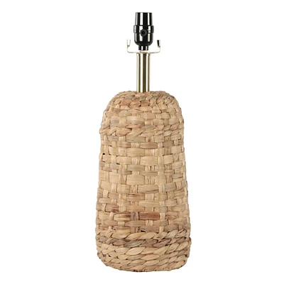 Woven Seagrass Lamp Base, 18.5"