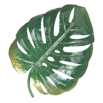 Metal Monstera Leaf Outdoor Wall Decor, 19.5"