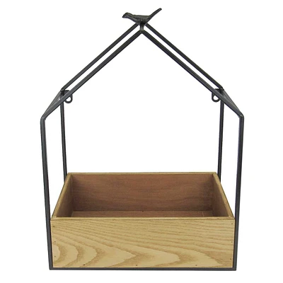 Metal & Wood Hanging Planter