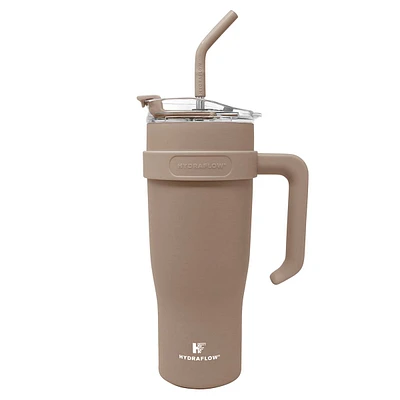 Hydraflow Capri Khaki Steel Insulated Tumbler, 40oz