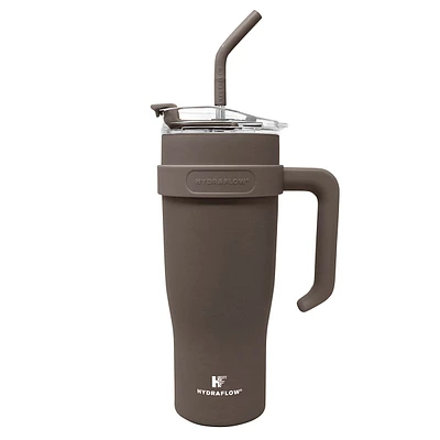 Hydraflow Capri Cocoa Steel Insulated Tumbler, 40oz