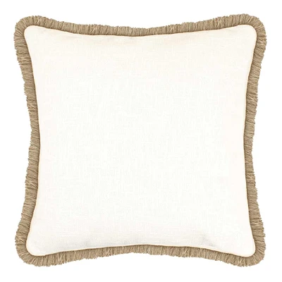 Tracey Boyd White Textured Throw Pillow, 18"