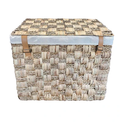 Natural Woven Laundry Hamper with Liner