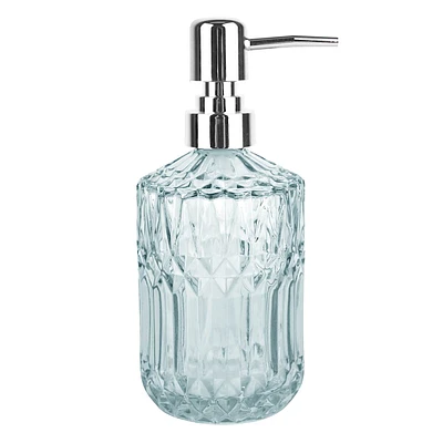 Providence Diana Textured Glass Soap Dispenser