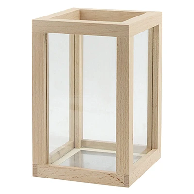 Wood Lantern, 8.3"