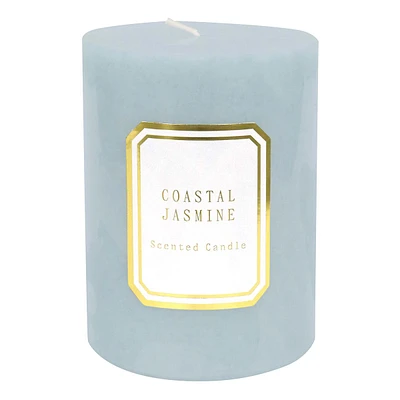 Providence Coastal Jasmine Scented Pillar Candle