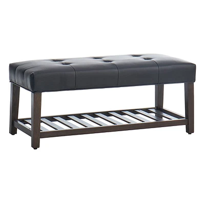 Collins Leather Bench