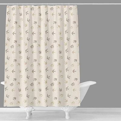 Swallows Printed Shower Curtain