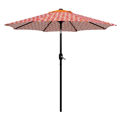 Pinwheel Crank & Tilt Round Outdoor Patio Umbrella