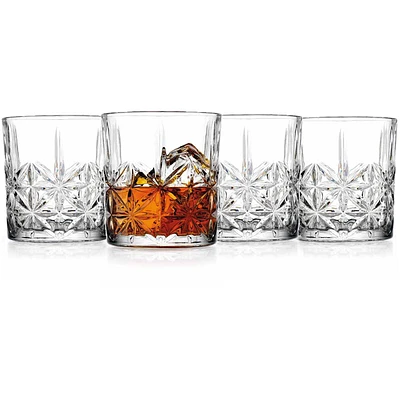 Set of 4 Double Old Fashioned Glasses, 11.5oz