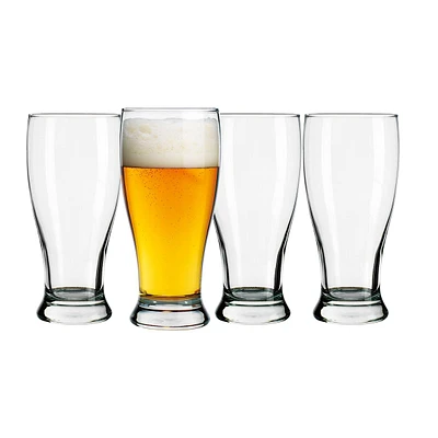 Set of 4 Pilsner Glasses, 19.25oz