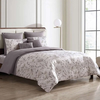 7-Piece Cayson Neutral Floral Comforter Set