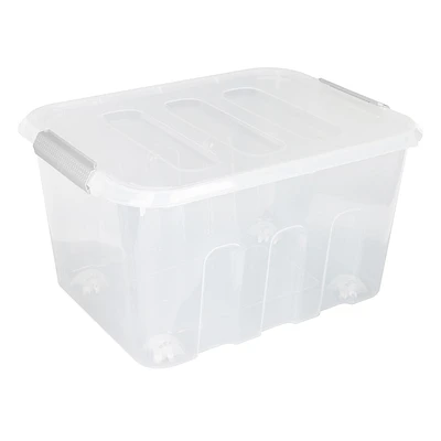 Clear Storage Tote with Latch