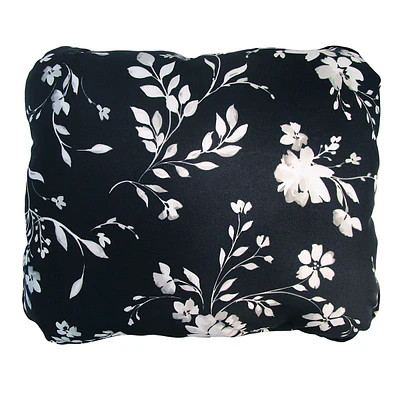 Providence Black & White Floral Back Outdoor Cushion