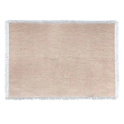 Tracey Boyd Natural Pink Fringe Placemat