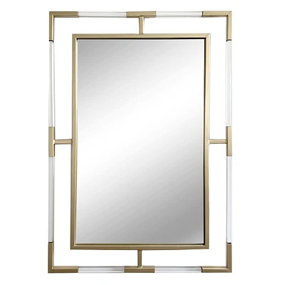 Providence Acrylic Metal Wall Mirror, 22x32