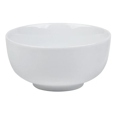 White Porcelain Cereal Bowl, 6"