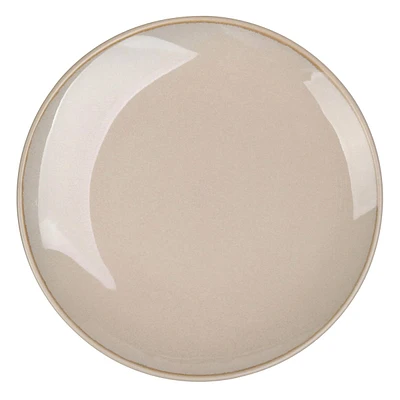 Set of 4 Sand Reactive Glazed Stoneware Salad Plate, 7.75"