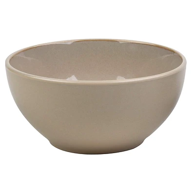 Set of 4 Sand Reactive Glazed Stoneware Cereal Bowl, 6"