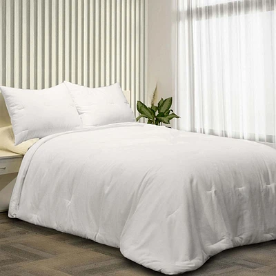 3-Piece Cotton Textured Comforter Set