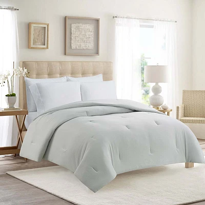 Grey Microfiber Comforter, Full/Queen