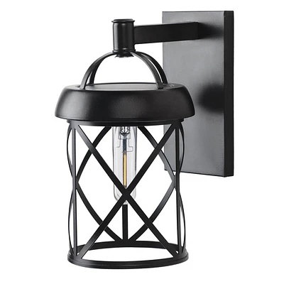 Solar Wall Sconce, Black