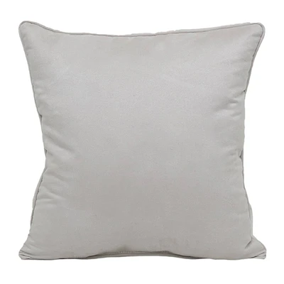 Papyrus Faux Suede Throw Pillow, 18"