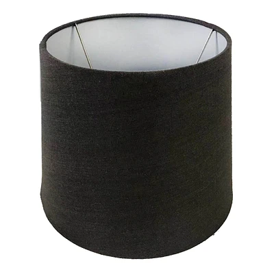 Charcoal Grey Tapered Drum Lamp Shade, 9x11x9