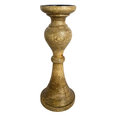 Providence Wooden Pillar Candle Holder