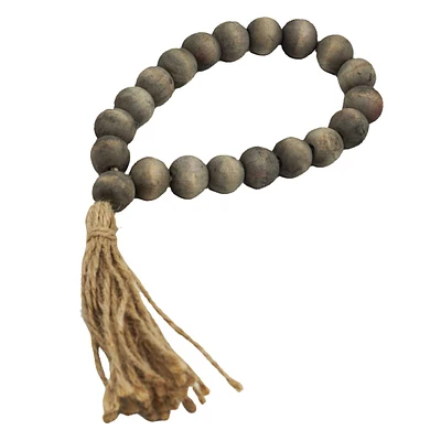 Wooden Bead Tassel, 11.8"