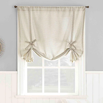 Halifax Natural Small Single Curtain Panel, 63"