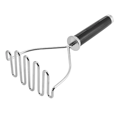 Classic Stainless Steel Wire Masher, Black