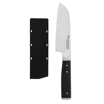 Kitchenaid Black Handle Gourmet Forged Santoku Knife, 5"