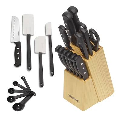 22-Piece Triple Riveted Knife Block Set