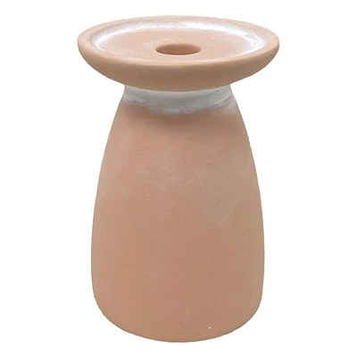 Unglazed Duo Candle Holder