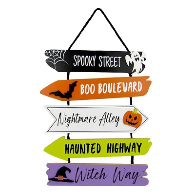 Halloween Sentiments Wood Sign Wall Decor, 27"