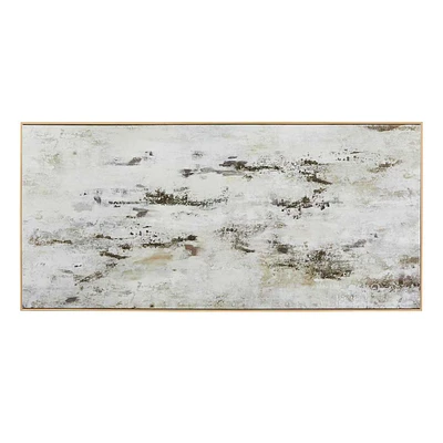 Framed Neutral Abstract Canvas Wall Art