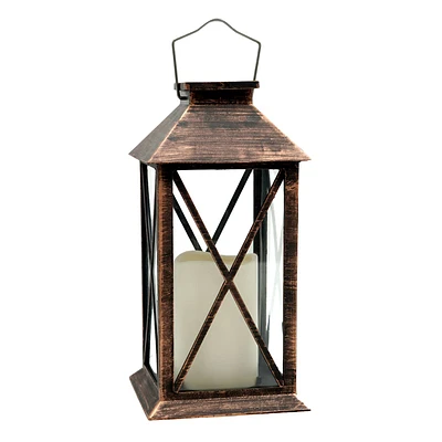 Copper Outdoor Solar Lantern, 11"