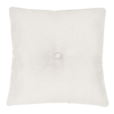 Tristin White Premium Outdoor Tufted Back Cushion