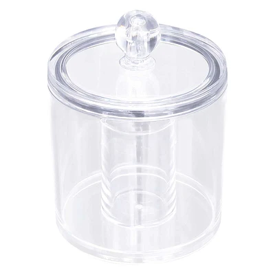 Clear Cotton Swab Jar