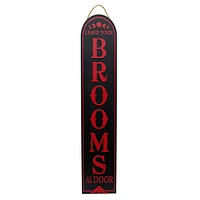 Leave Your Brooms At The Door Porch Leaner Sign, 47.5"