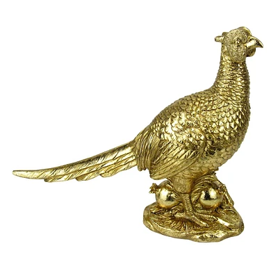 Gold Resin Pheasant, 12"