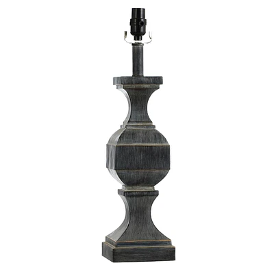 Blue Pillar Table Lamp Base, 22"