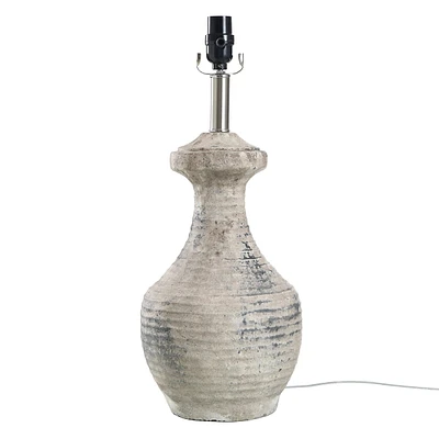 Distressed Concrete Table Lamp Base