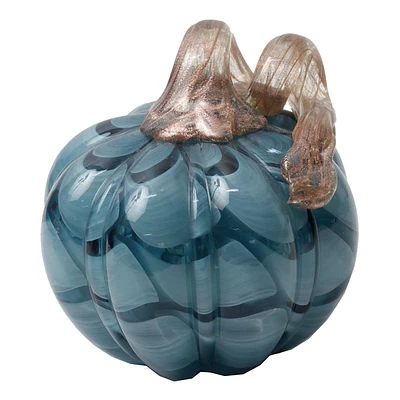 Swirled Glass Pumpkin